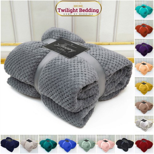 Luxury popcorn throws - luxury, double