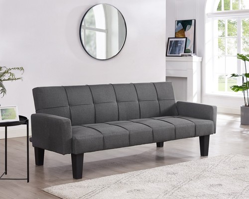 Seater dark grey sofa bed - 3,