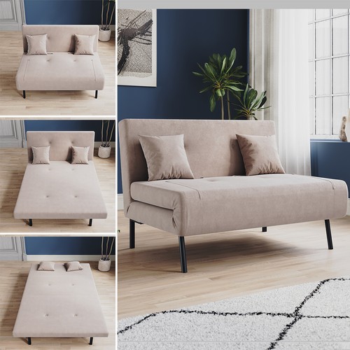 Khaki sofa bed seaters - khaki,