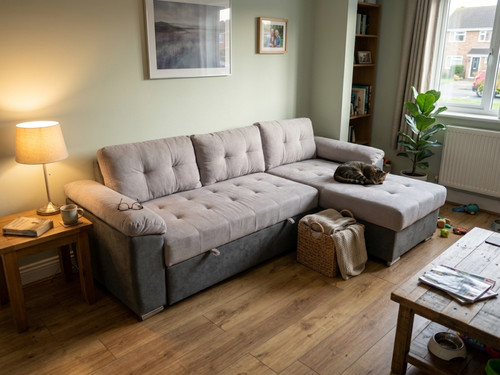 Dover grey shape - grey, corner