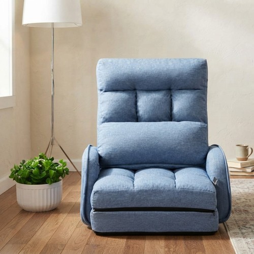 Blue folding lazy - lazy, armchair