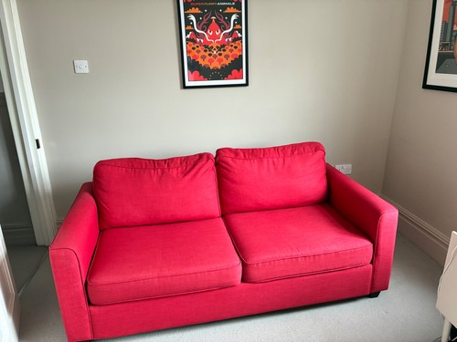 Sofa bed seater red - bed, 2
