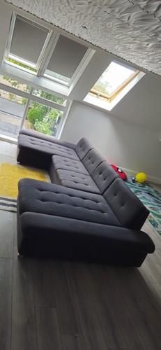 Shape sofa bed with storage - u,