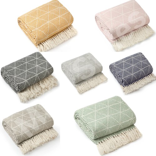 100 cotton throw blanket - throw,