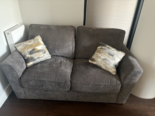 Modern grey convertible sofa - modern,