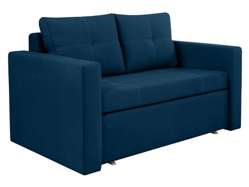 Seater blue sofa bed - 2,