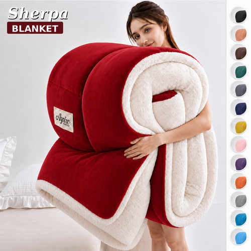 Sherpa flannel fleece weighted - sherpa,