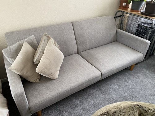 Grey sofa bed - 2, person,