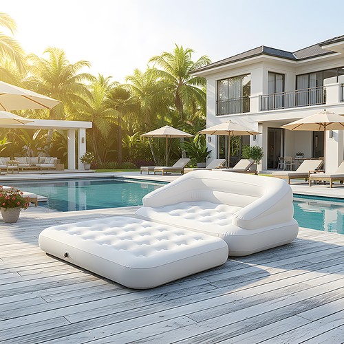 Single double inflatable sofa - inflatable,