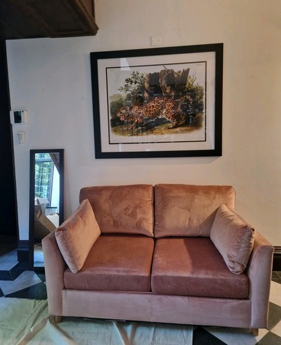 Velvet piece sofa - 2, in