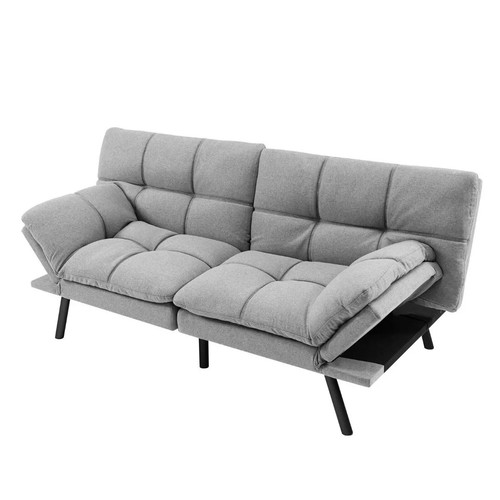 Seater convertible grey sofa - seater,