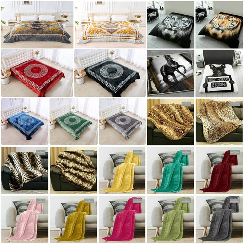 Faux fur fleece throw soft - faux,