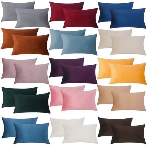 Plain velvet cushions covers - velvet,
